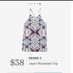Renee C Jayni Racerbank Tank